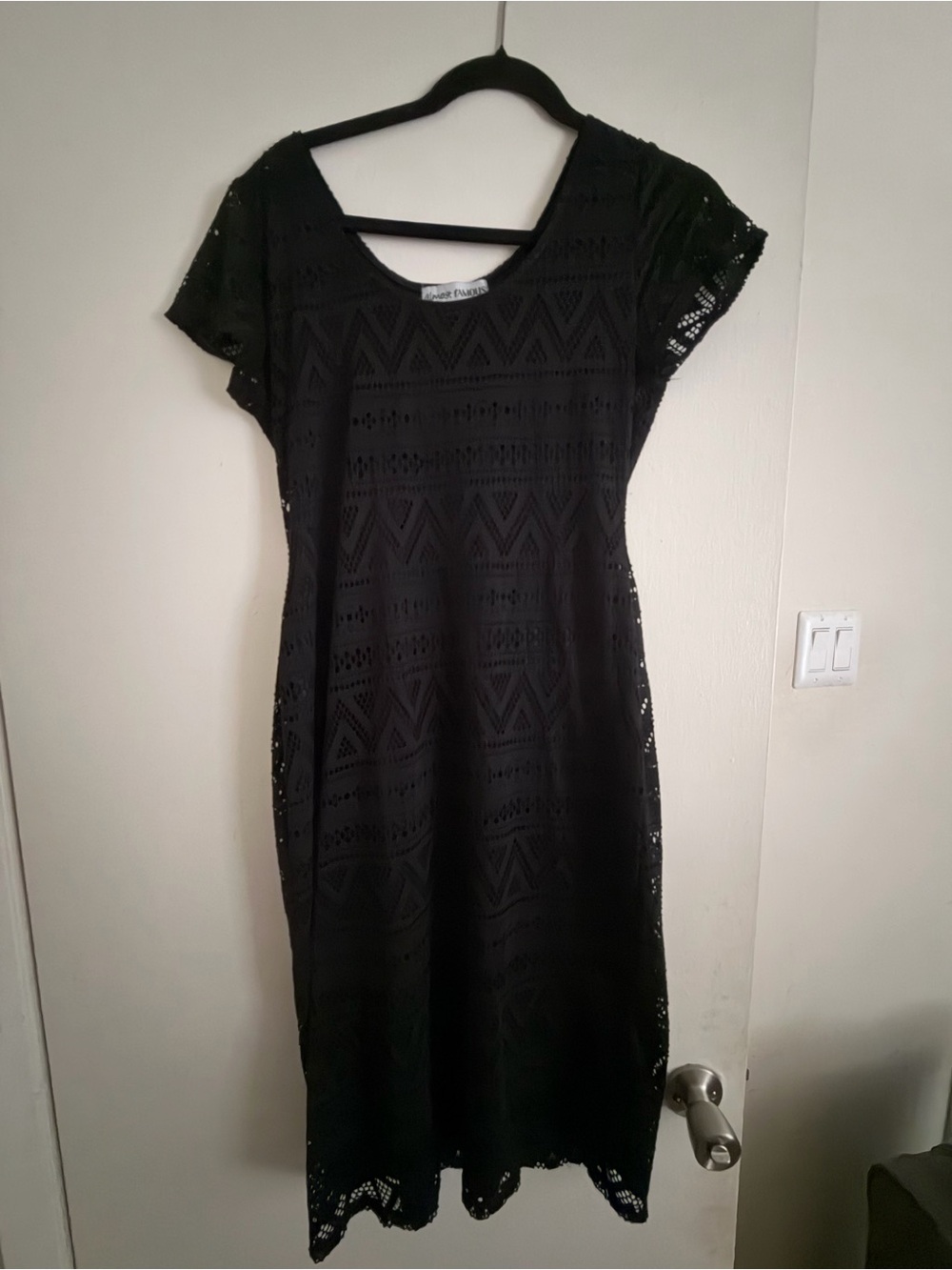 Almost Famous Black Lace Midi Dress